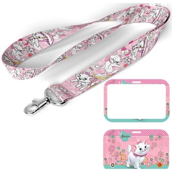 New! Disney's Marie from the Aristocats Lanyard ID Card Holder - Picture 1 of 2